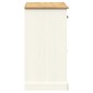 vidaXL Μπουφές με Συρτάρια VIGO Λευκό 113x40x75 εκ. Μασίφ Ξύλο Πεύκου