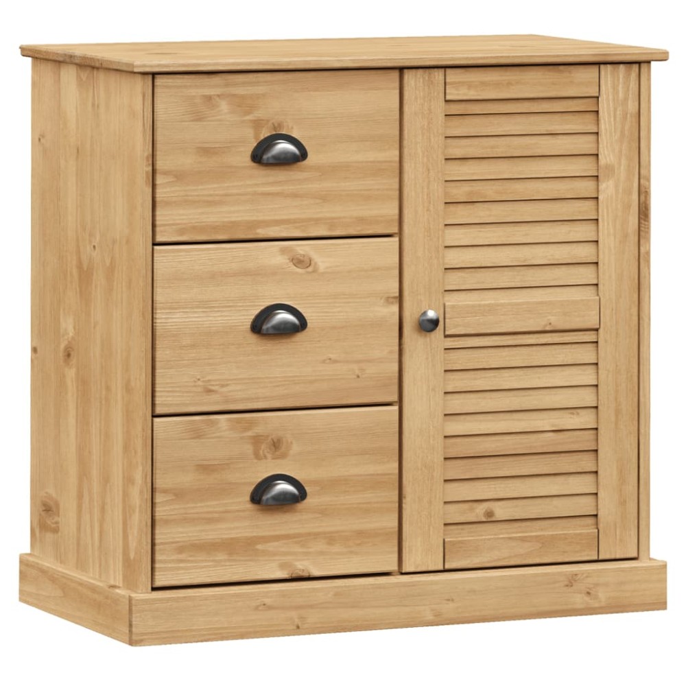 vidaXL Μπουφές με Συρτάρια VIGO 78 x 40 x 75 εκ. από Μασίφ Ξύλο Πεύκου