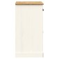 vidaXL Ντουλάπι με Συρτάρια VIGO Λευκό 78x40x75 εκ. Μασίφ Ξύλο Πεύκου