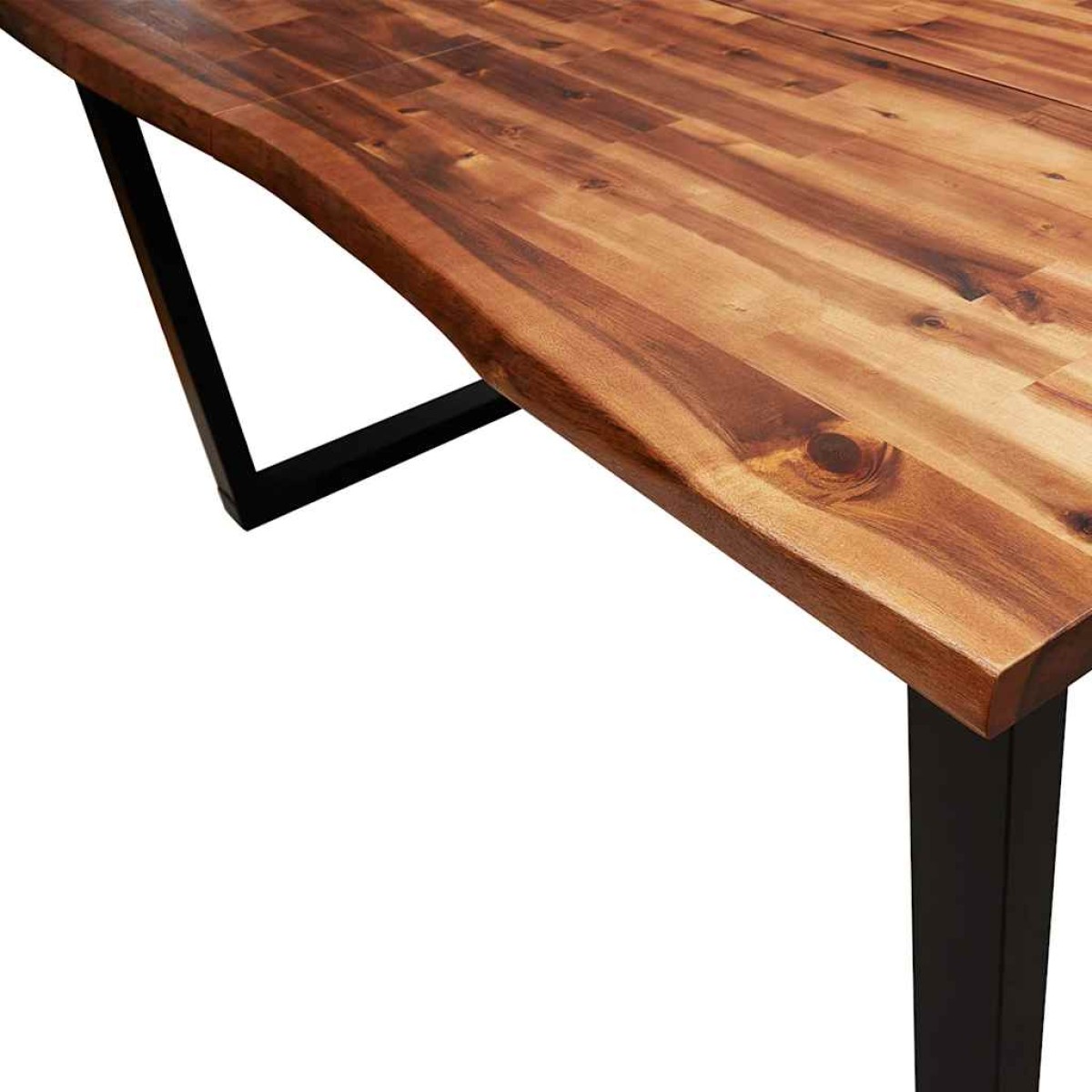 vidaXL Τραπεζαρία με Φυσικό Περίγραμμα 140x80x75 εκ Μασίφ Ξύλο Ακακίας