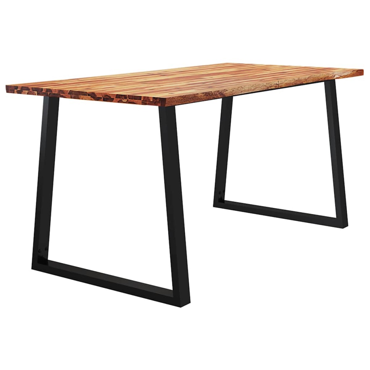 vidaXL Τραπεζαρία με Φυσικό Περίγραμμα 160x80x75 εκ Μασίφ Ξύλο Ακακίας