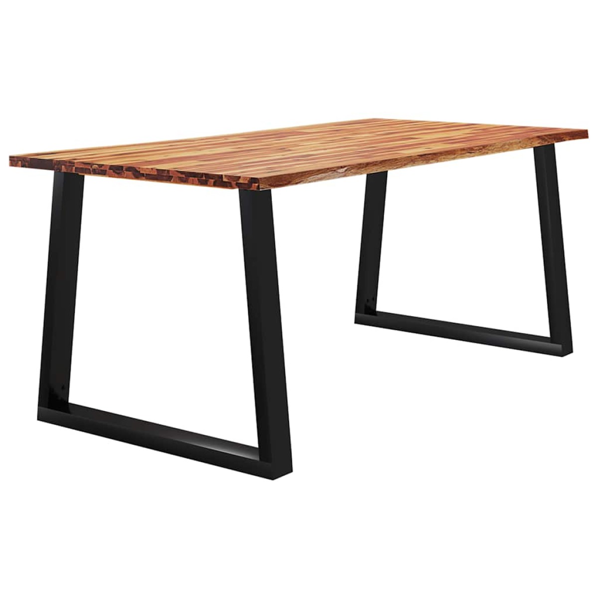 vidaXL Τραπεζαρία με Φυσικό Περίγραμμα 180x90x75 εκ Μασίφ Ξύλο Ακακίας