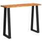 vidaXL Τραπέζι Κονσόλα με Live Edge 110x35x80 εκ. Μασίφ Ξύλο Ακακίας