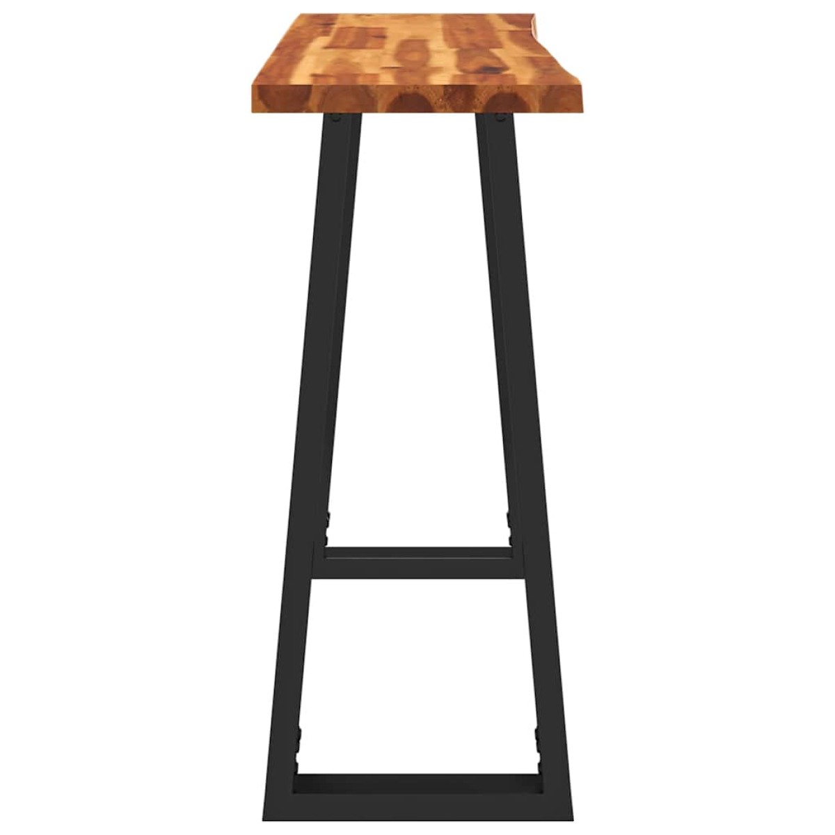 vidaXL Τραπέζι Κονσόλα με Live Edge 110x35x80 εκ. Μασίφ Ξύλο Ακακίας