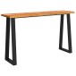 vidaXL Τραπέζι Κονσόλα με Live Edge 140x40x80 εκ. Μασίφ Ξύλο Ακακίας