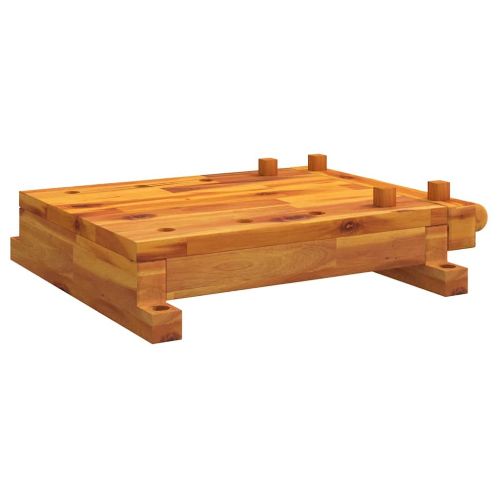 vidaXL Επιφάνεια Πάγκου Εργ. με Μέγγενη 52x44x9,5εκ Μασίφ Ξύλο Ακακίας