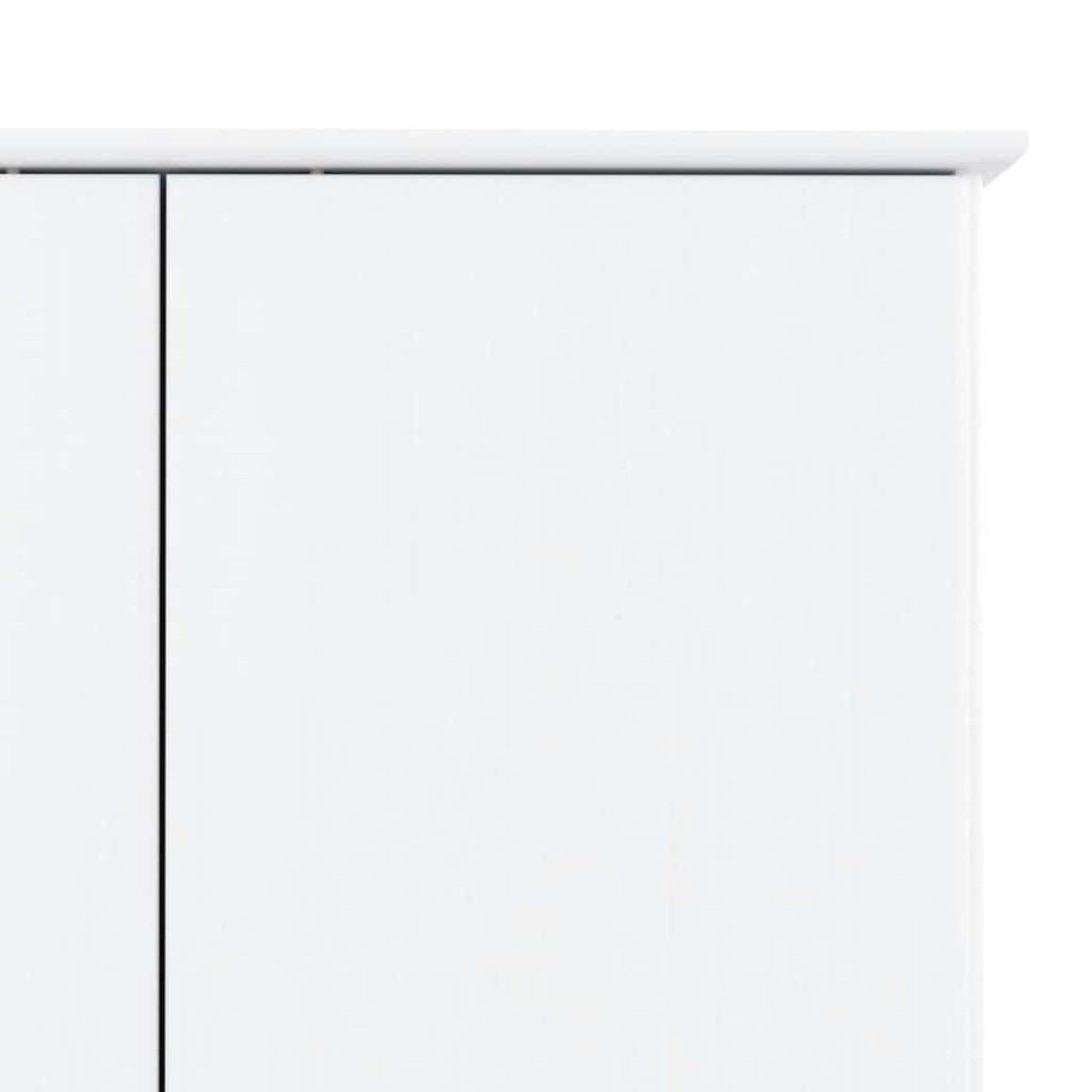 vidaXL Ντουλάπα ALTA Λευκή 90 x 55 x 170 εκ. από Μασίφ Ξύλο Πεύκου