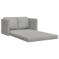 vidaXL Καναπές-Κρεβάτι Δαπέδου 2 σε 1 Αν. Γκρι 122x204x55 εκ. Βελούδο