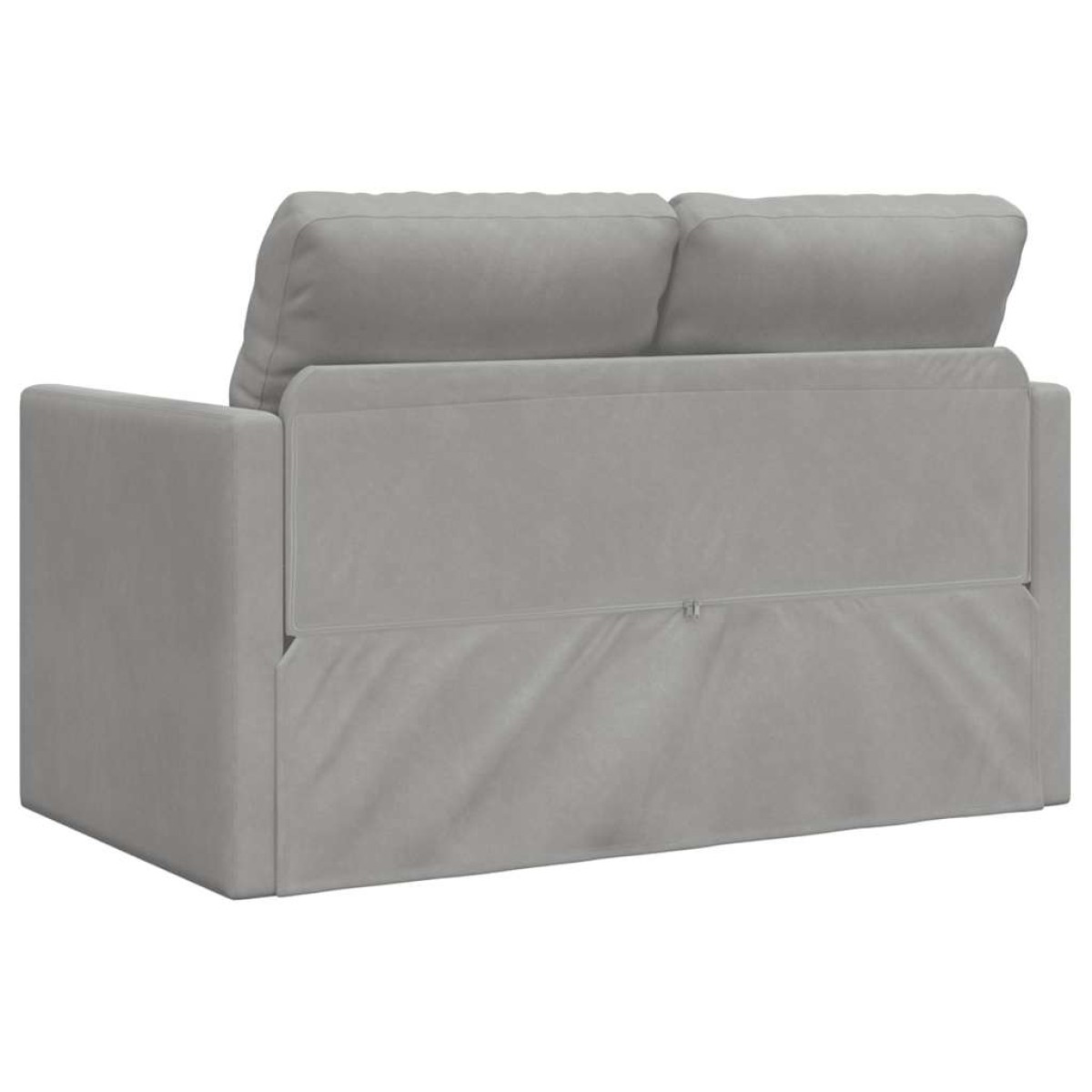 vidaXL Καναπές-Κρεβάτι Δαπέδου 2 σε 1 Αν. Γκρι 122x204x55 εκ. Βελούδο
