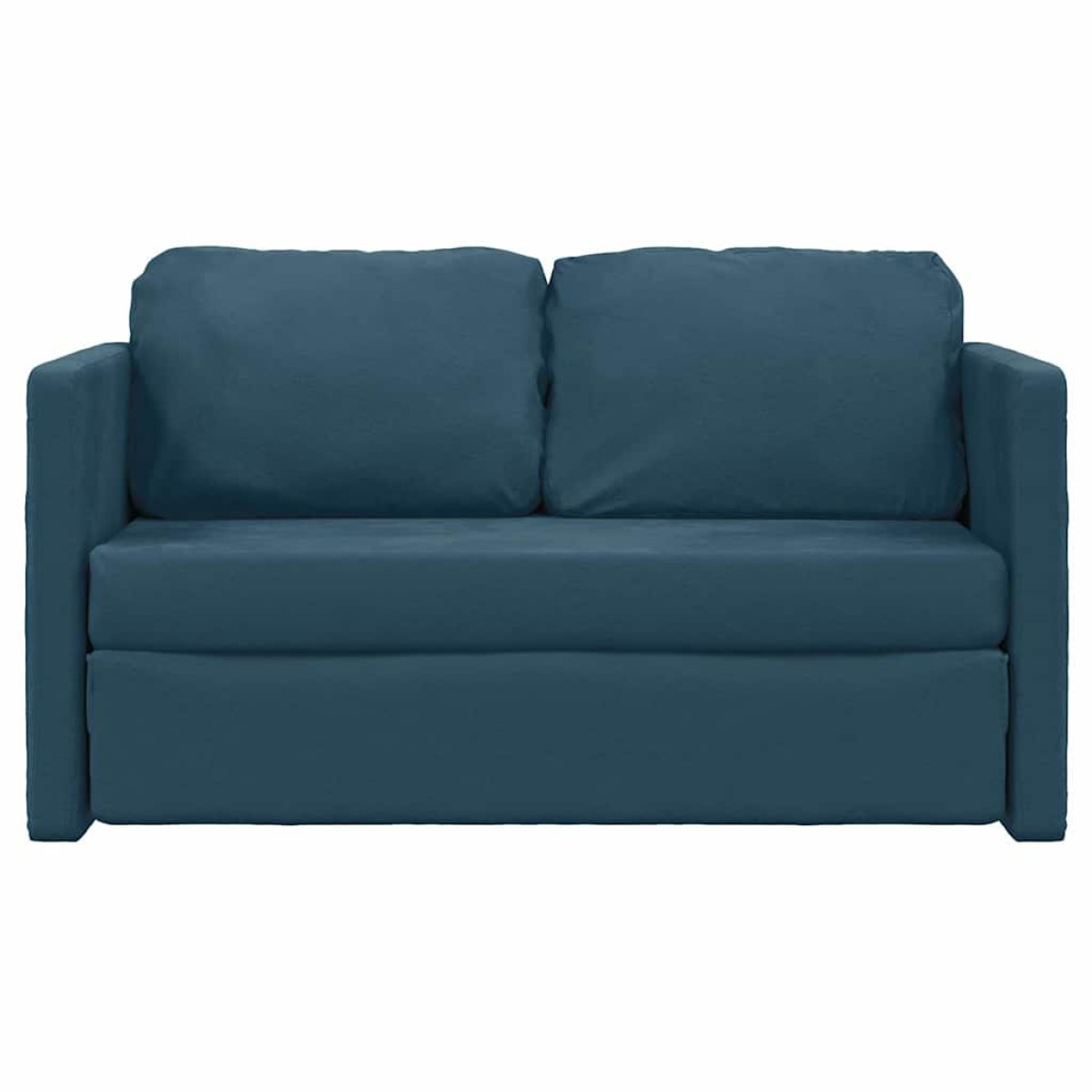 vidaXL Καναπές-Κρεβάτι Δαπέδου 2 σε 1 Μπλε 122x204x55 εκ. Βελούδινος