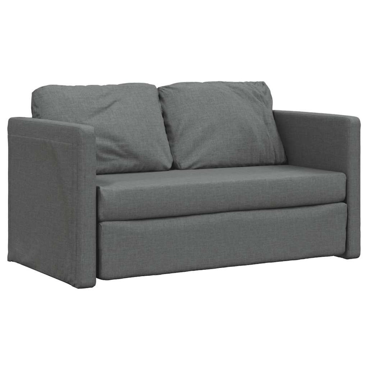 vidaXL Καναπές-Κρεβάτι Δαπέδου 2 σε 1 Σκ. Γκρι 112x174x55 εκ. Ύφασμα