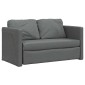 vidaXL Καναπές-Κρεβάτι Δαπέδου 2 σε 1 Σκ. Γκρι 112x174x55 εκ. Ύφασμα