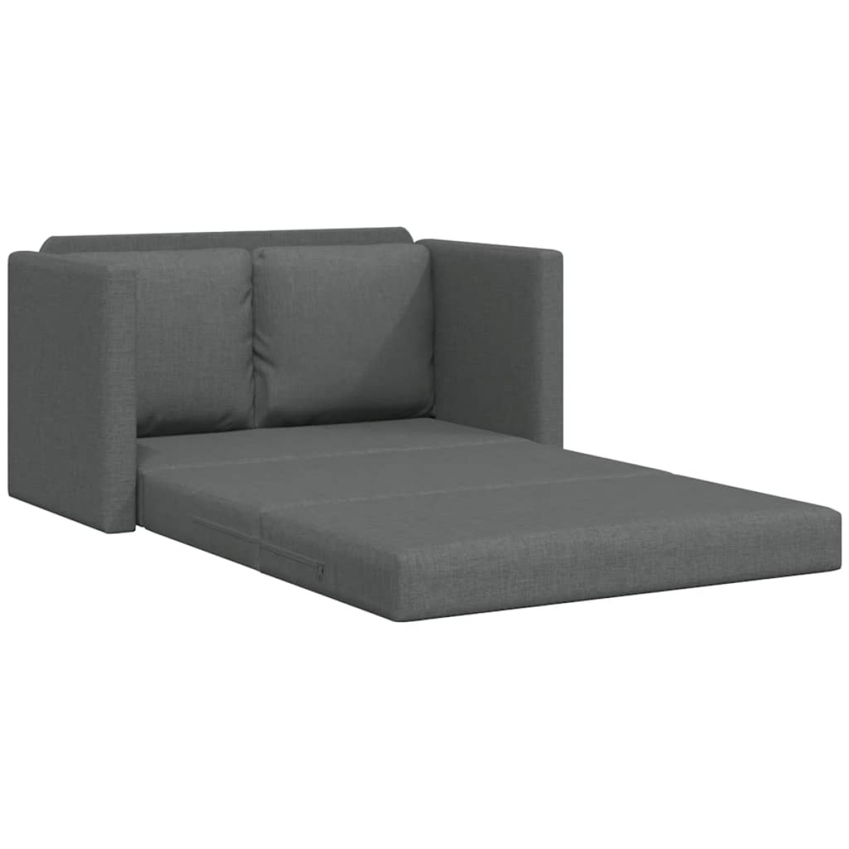 vidaXL Καναπές-Κρεβάτι Δαπέδου 2 σε 1 Σκ. Γκρι 112x174x55 εκ. Ύφασμα