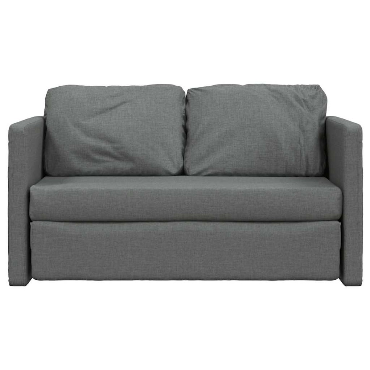 vidaXL Καναπές-Κρεβάτι Δαπέδου 2 σε 1 Σκ. Γκρι 112x174x55 εκ. Ύφασμα