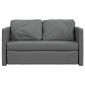 vidaXL Καναπές-Κρεβάτι Δαπέδου 2 σε 1 Σκ. Γκρι 112x174x55 εκ. Ύφασμα