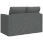 vidaXL Καναπές-Κρεβάτι Δαπέδου 2 σε 1 Σκ. Γκρι 112x174x55 εκ. Ύφασμα