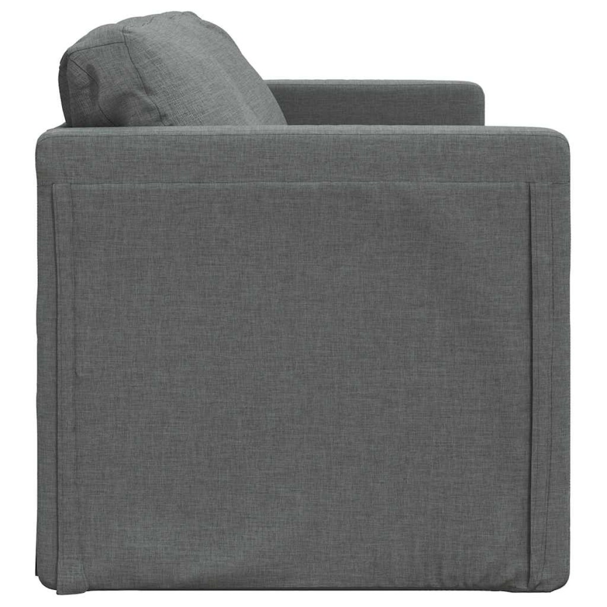 vidaXL Καναπές-Κρεβάτι Δαπέδου 2 σε 1 Σκ. Γκρι 112x174x55 εκ. Ύφασμα