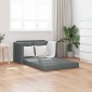 vidaXL Καναπές-Κρεβάτι Δαπέδου 2 σε 1 Σκ. Γκρι 112x174x55 εκ. Ύφασμα