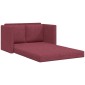 vidaXL Καναπές-Κρεβάτι Δαπέδου 2 σε 1 Μπορντό 112x174x55 εκ. Ύφασμα