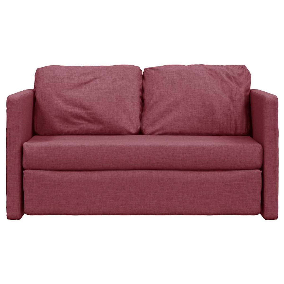 vidaXL Καναπές-Κρεβάτι Δαπέδου 2 σε 1 Μπορντό 112x174x55 εκ. Ύφασμα