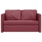 vidaXL Καναπές-Κρεβάτι Δαπέδου 2 σε 1 Μπορντό 112x174x55 εκ. Ύφασμα