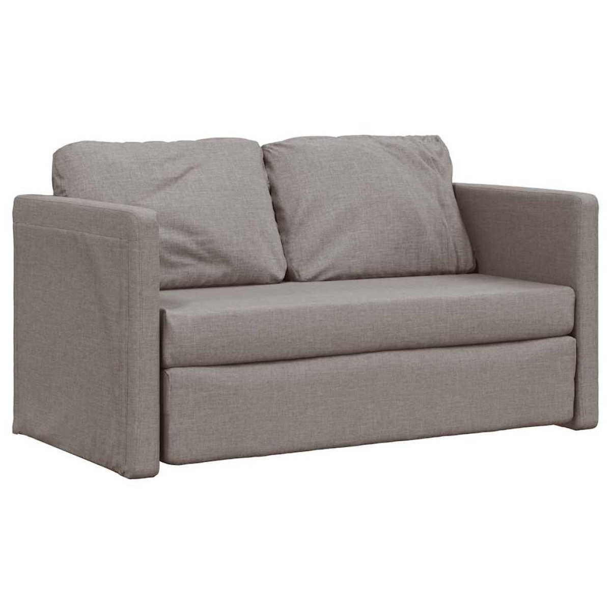vidaXL Καναπές-Κρεβάτι Δαπέδου 2 σε 1 Taupe 112x174x55 εκ. Ύφασμα