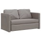 vidaXL Καναπές-Κρεβάτι Δαπέδου 2 σε 1 Taupe 112x174x55 εκ. Ύφασμα