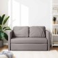 vidaXL Καναπές-Κρεβάτι Δαπέδου 2 σε 1 Taupe 112x174x55 εκ. Ύφασμα