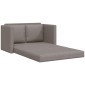 vidaXL Καναπές-Κρεβάτι Δαπέδου 2 σε 1 Taupe 112x174x55 εκ. Ύφασμα