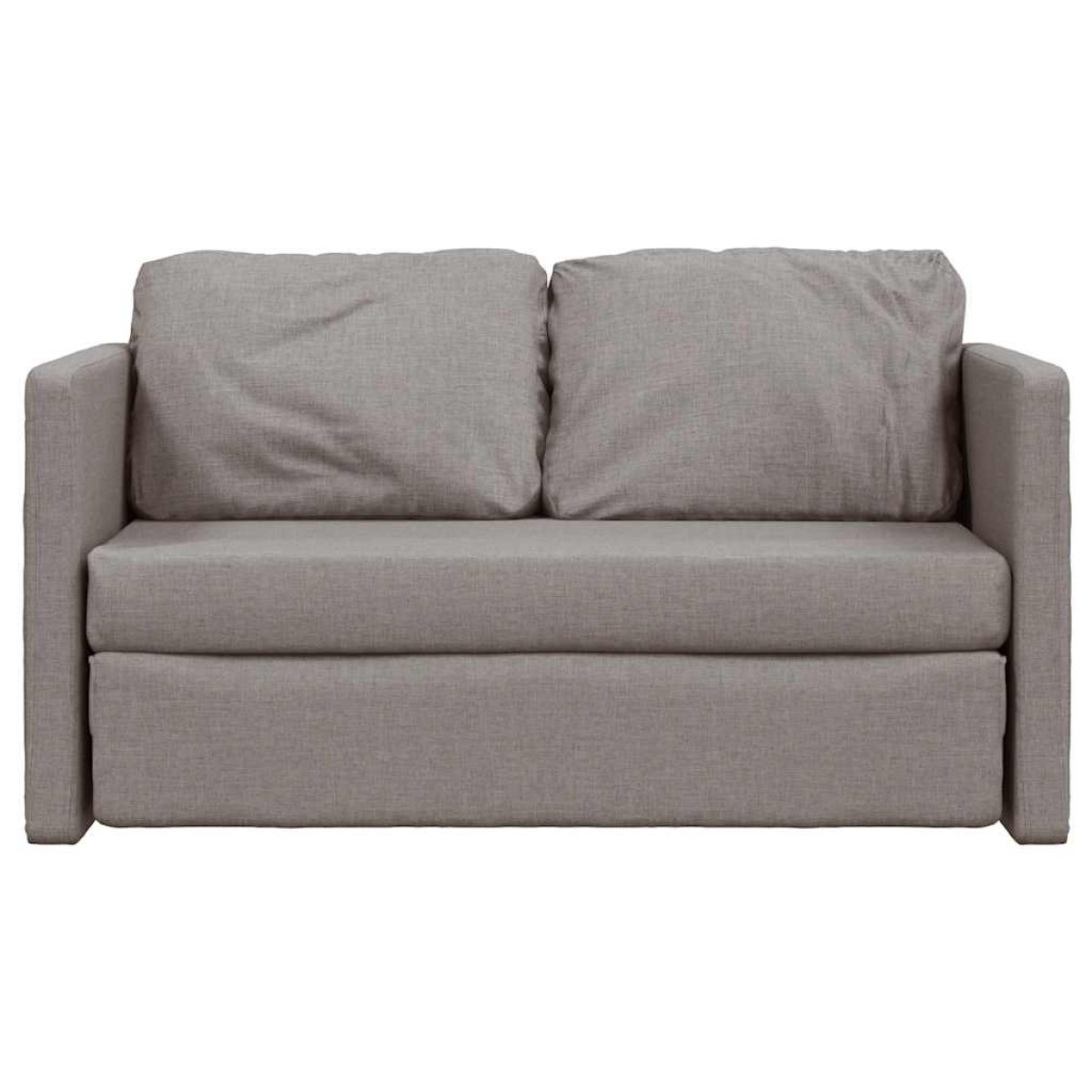 vidaXL Καναπές-Κρεβάτι Δαπέδου 2 σε 1 Taupe 112x174x55 εκ. Ύφασμα
