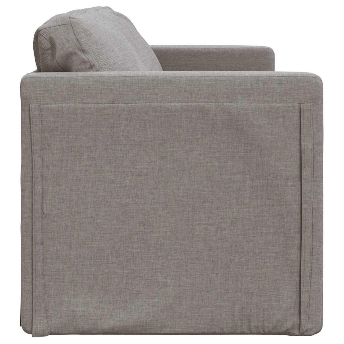 vidaXL Καναπές-Κρεβάτι Δαπέδου 2 σε 1 Taupe 112x174x55 εκ. Ύφασμα