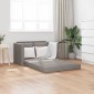 vidaXL Καναπές-Κρεβάτι Δαπέδου 2 σε 1 Taupe 112x174x55 εκ. Ύφασμα