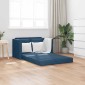 vidaXL Καναπές-Κρεβάτι Δαπέδου 2 σε 1 Μπλε 112x174x55 εκ. Ύφασμα