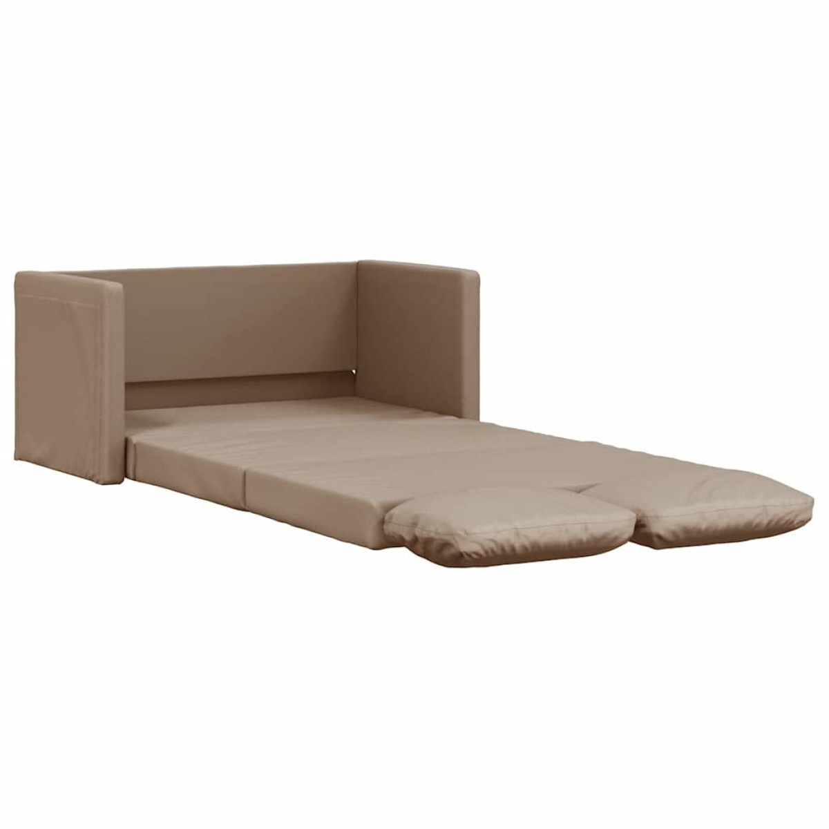 vidaXL Καναπές-Κρεβάτι Δαπέδου 2σε1 Καπουτσ. 112x174x55 εκ. Συνθ.Δέρμα