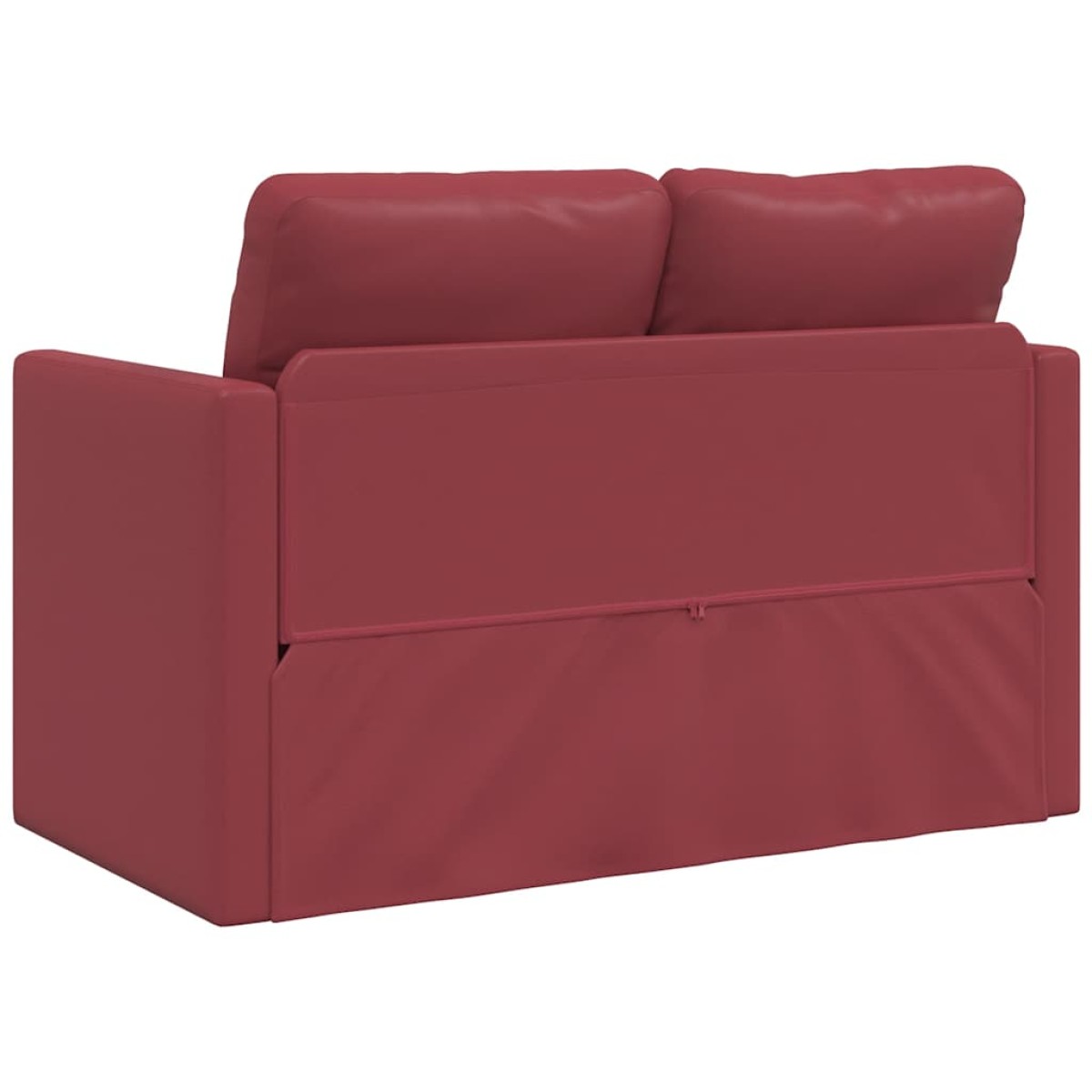 vidaXL Καναπές-Κρεβάτι Δαπέδου 2σε 1 Μπορντό 112x174x55εκ. Συνθ. Δέρμα