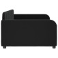 vidaXL Καναπές Κρεβάτι Μαύρος 100 x 200 εκ. Βελούδινος