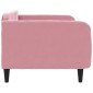 vidaXL Καναπές Κρεβάτι Ροζ 90 x 200 εκ. Βελούδινος