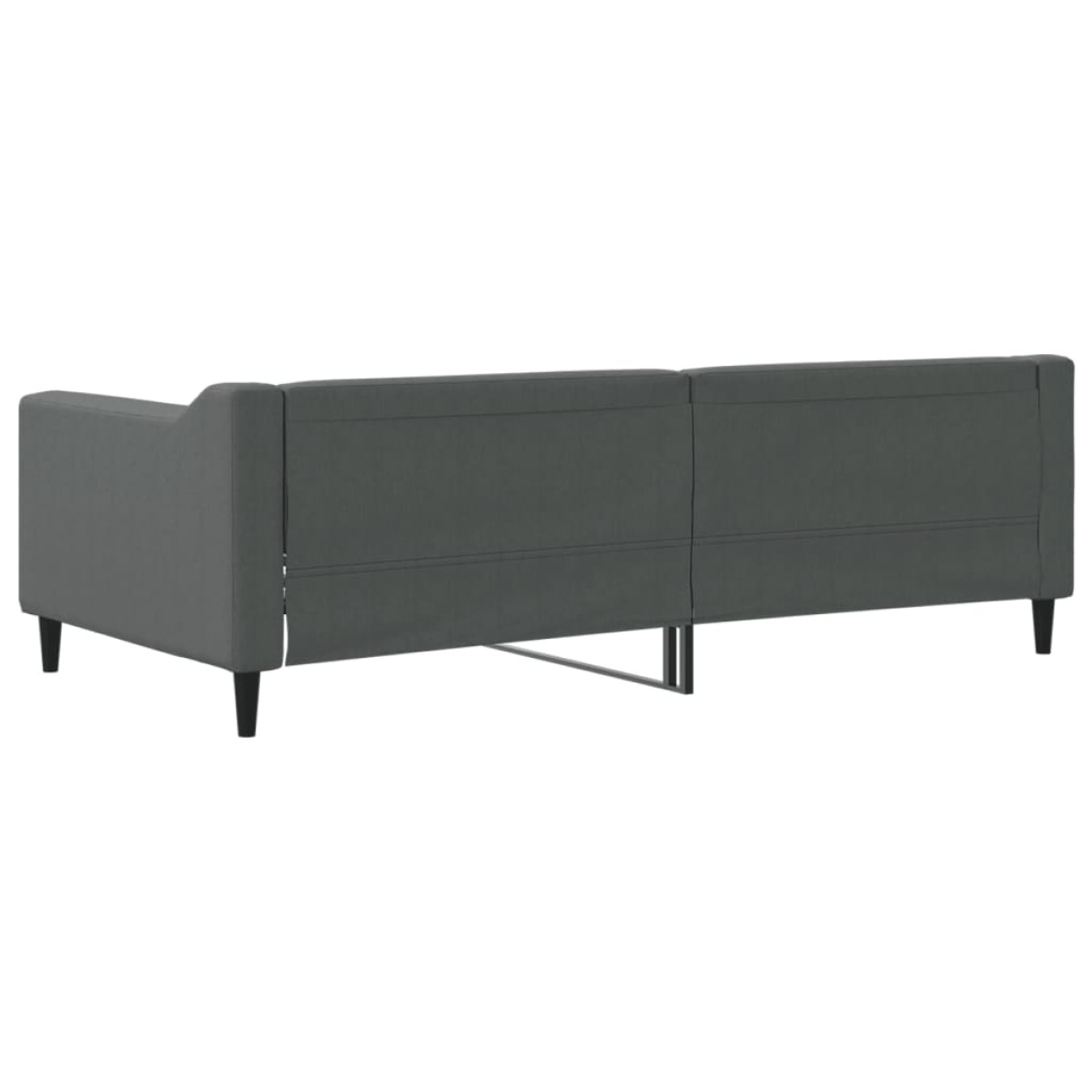 vidaXL Καναπές Κρεβάτι Σκούρο Γκρι 90 x 190 εκ. Υφασμάτινος