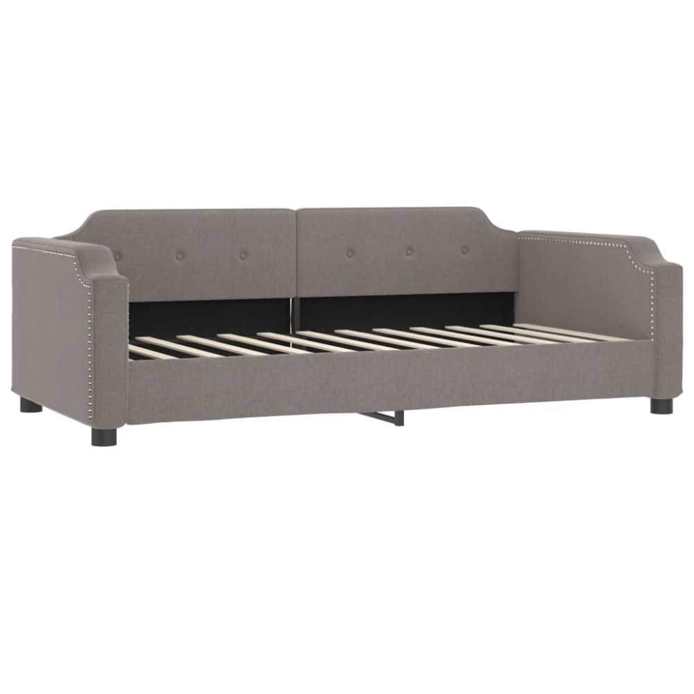 vidaXL Καναπές Κρεβάτι Taupe 80 x 200 εκ. Υφασμάτινος
