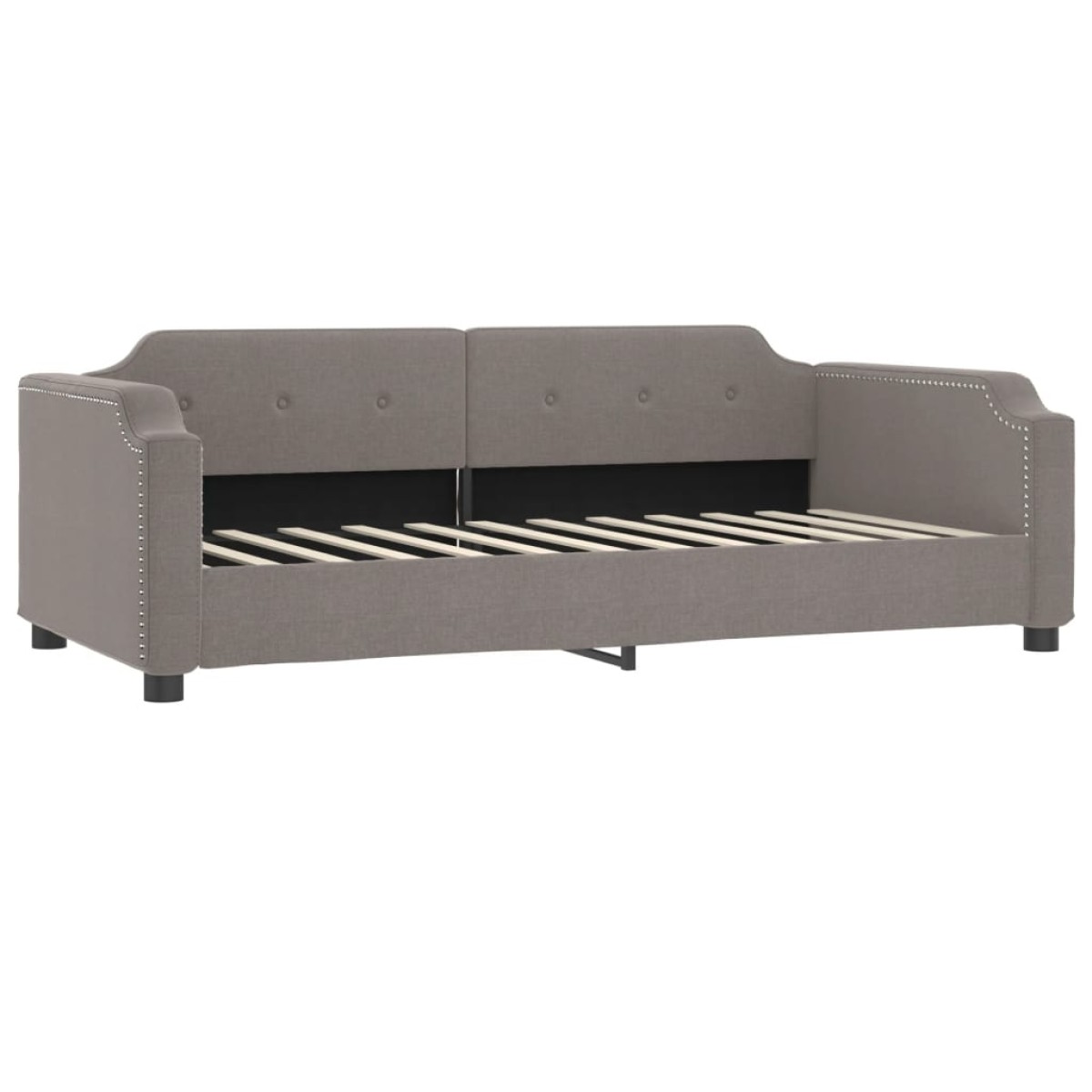 vidaXL Καναπές Κρεβάτι Taupe 80 x 200 εκ. Υφασμάτινος