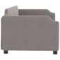 vidaXL Καναπές Κρεβάτι Taupe 80 x 200 εκ. Υφασμάτινος