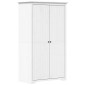 vidaXL Ντουλάπα BODO Λευκή 101 x 52 x 176,5 εκ. από Μασίφ Ξύλο Πεύκου