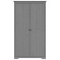 vidaXL Ντουλάπα BODO Γκρι 101 x 52 x 176,5 εκ. από Μασίφ Ξύλο Πεύκου
