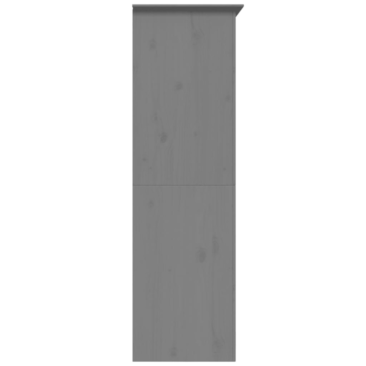 vidaXL Ντουλάπα BODO Γκρι 101 x 52 x 176,5 εκ. από Μασίφ Ξύλο Πεύκου