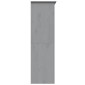 vidaXL Ντουλάπα BODO Γκρι 151,5x52x176,5 εκ. από Μασίφ Ξύλο Πεύκου