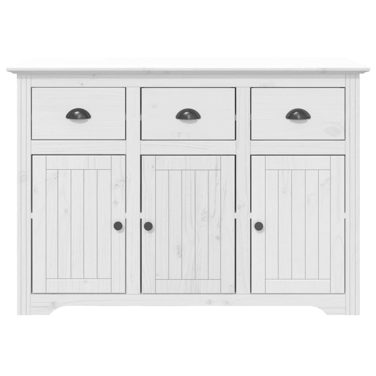 vidaXL Μπουφές BODO Λευκός 115 x 43 x 79,5 εκ. από Μασίφ Ξύλο Πεύκου