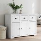 vidaXL Μπουφές BODO Λευκός 115 x 43 x 79,5 εκ. από Μασίφ Ξύλο Πεύκου