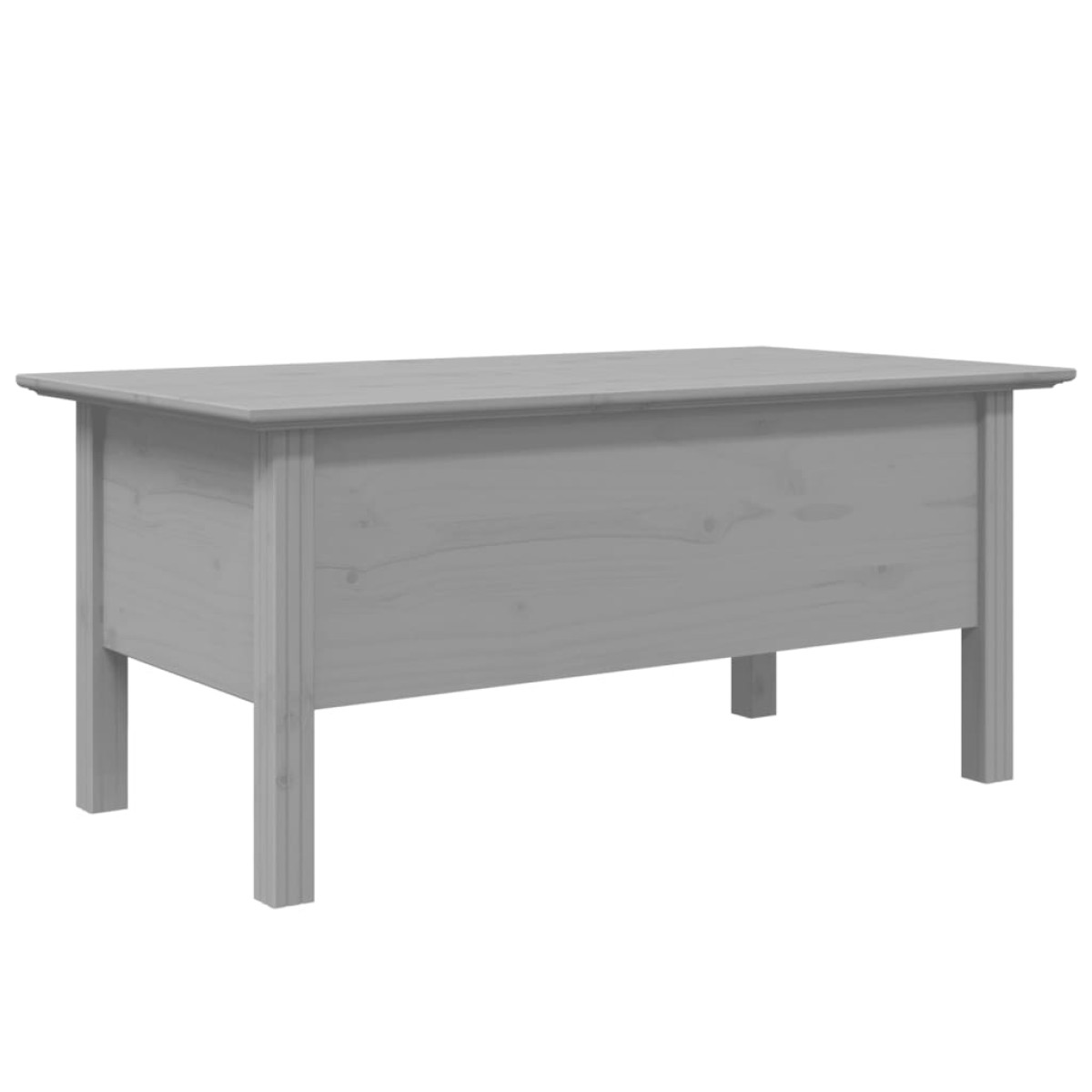 vidaXL Τραπέζι Σαλονιού BODO Γκρι 100x55x45 εκ. Μασίφ Ξύλο Πεύκου