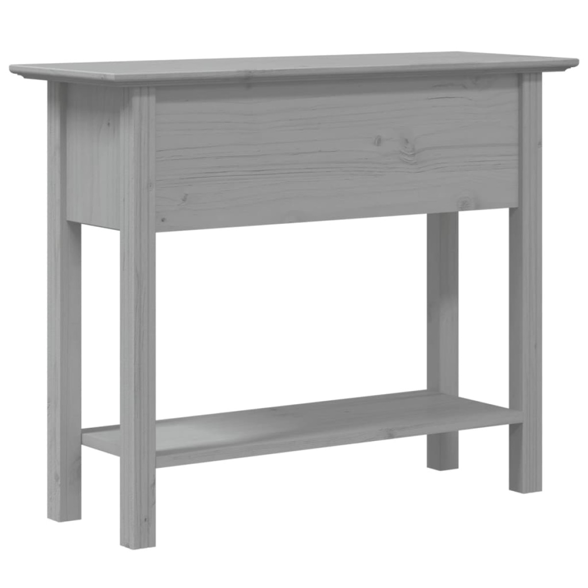 vidaXL Τραπέζι Κονσόλα BODO Γκρι 90 x 34,5 x 73 εκ. Μασίφ Ξύλο Πεύκου
