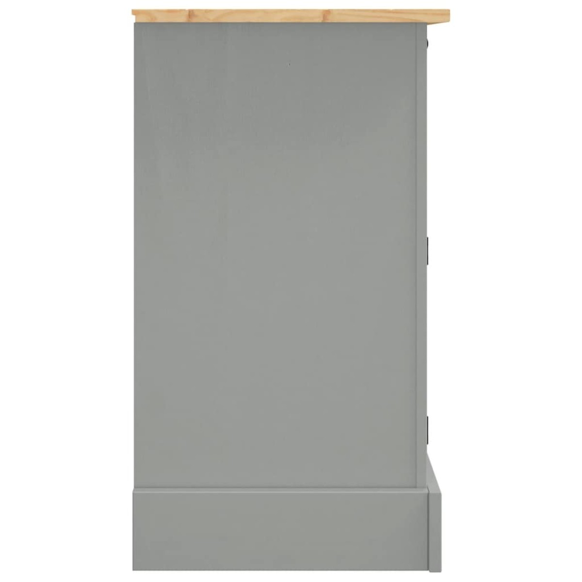 vidaXL Μπουφές Corona Γκρι 112x43x78 εκ. Μασίφ Ξύλο Μεξικάνικου Πεύκου